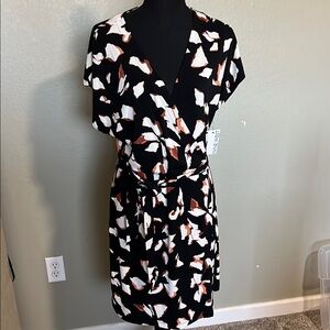 Nine West Black and White Patterned Dress